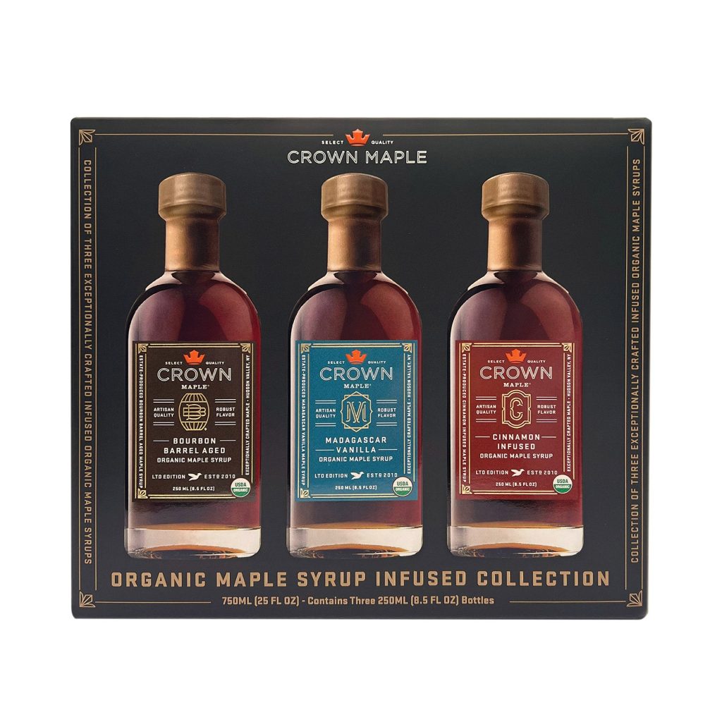 CROWN ORGANIC INFUSED MAPLE SYRUP COLLECTION 3/8.5 OZ