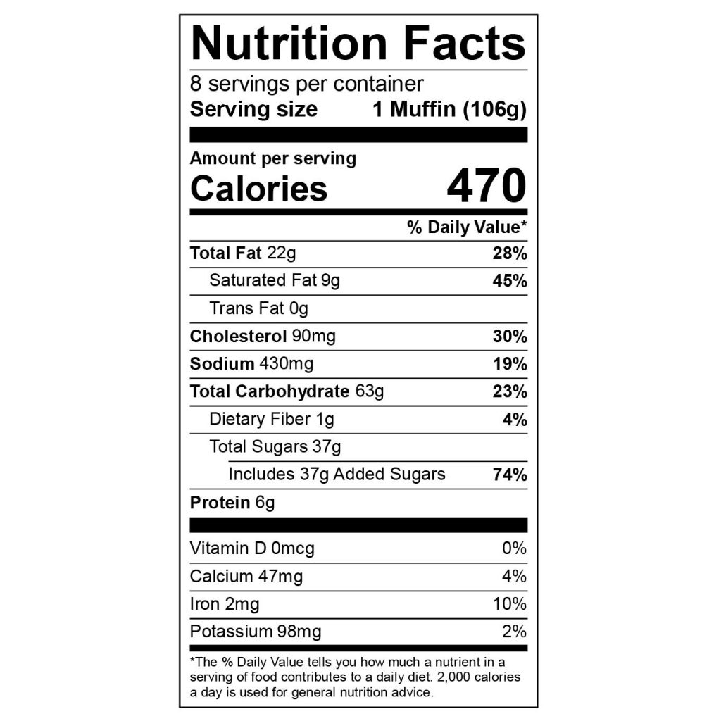 COFFEE CAKE MUFFIN 8 COUNT