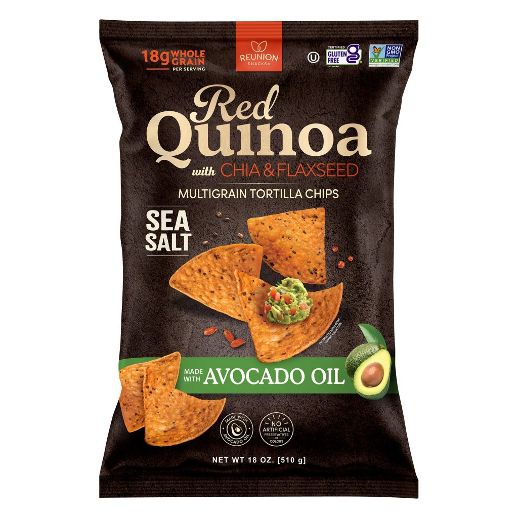 REUNION SNACKS RED QUINOA CHIP 18 OZ
