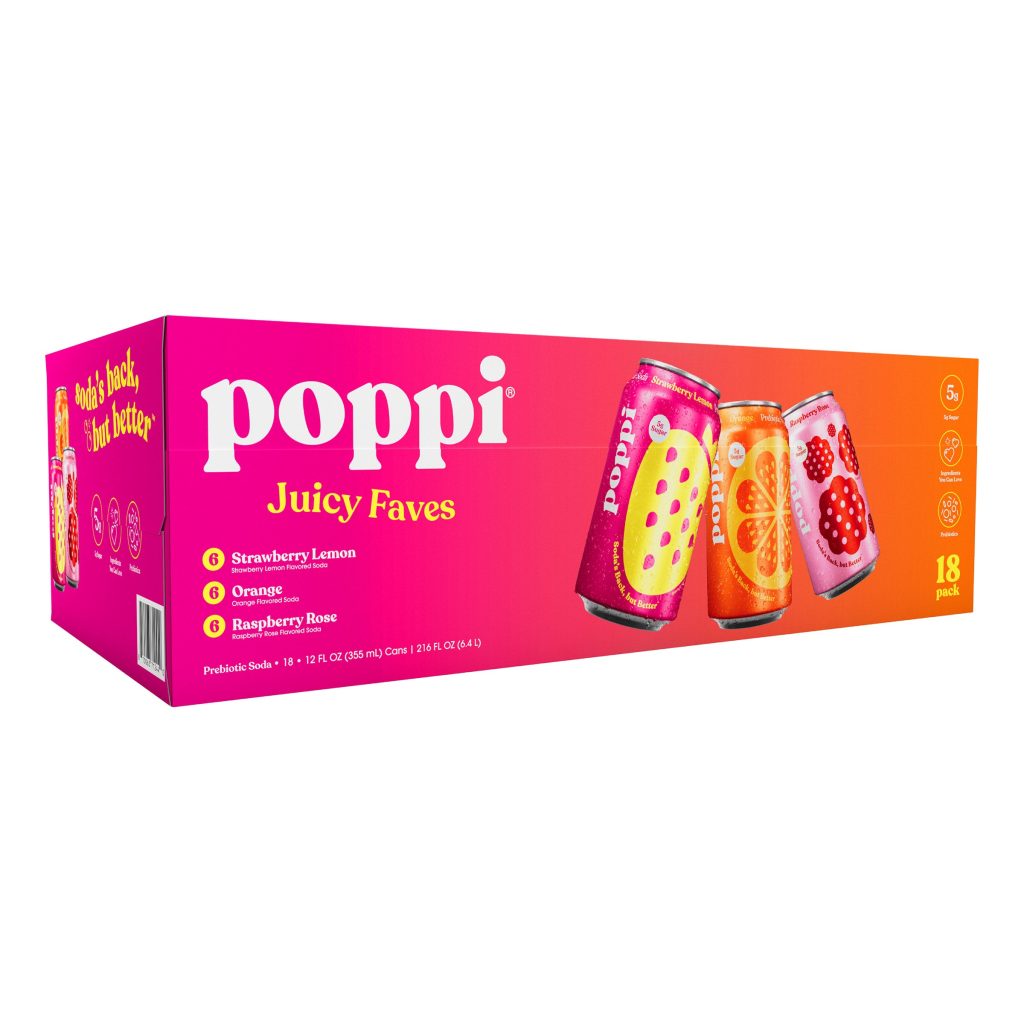 POPPI JUICY FAVES VARIETY 18/12 OZ