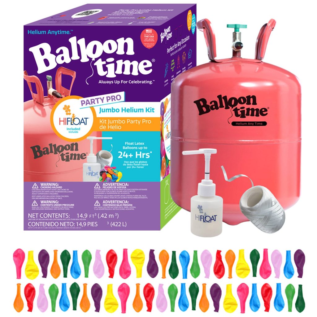 BALLOON TIME JUMBO HELIUM TANK HI-FLOAT BUNDLE