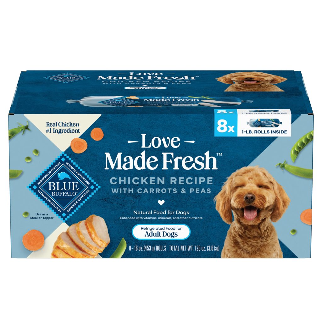 BLUE BUFFALO FRESH CHICKEN RECIPE 8/1 LB ROLLS