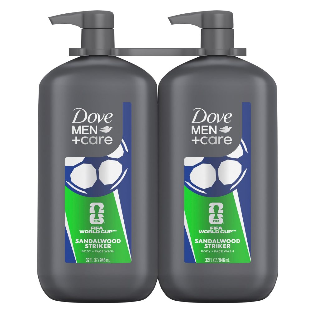 DOVE MEN +CARE BODY & FACE WASH 32 FL OZ/2PK