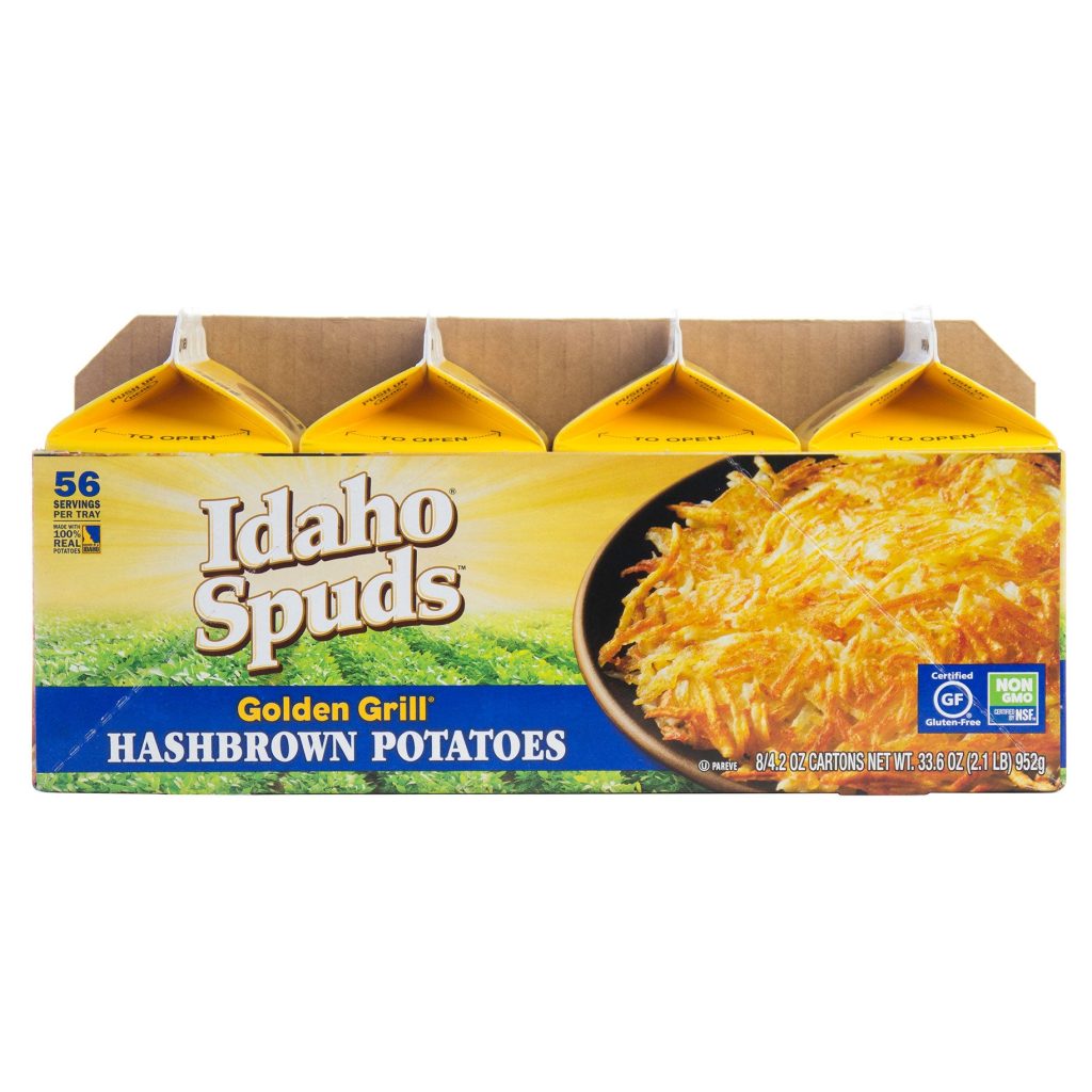 IDAHO SPUDS HASHBROWN POTATOES 8/4.2 OZ