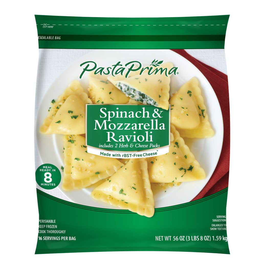 PASTA PRIMA RAVIOLI SPINACH & MOZZARELLA 56 OZ