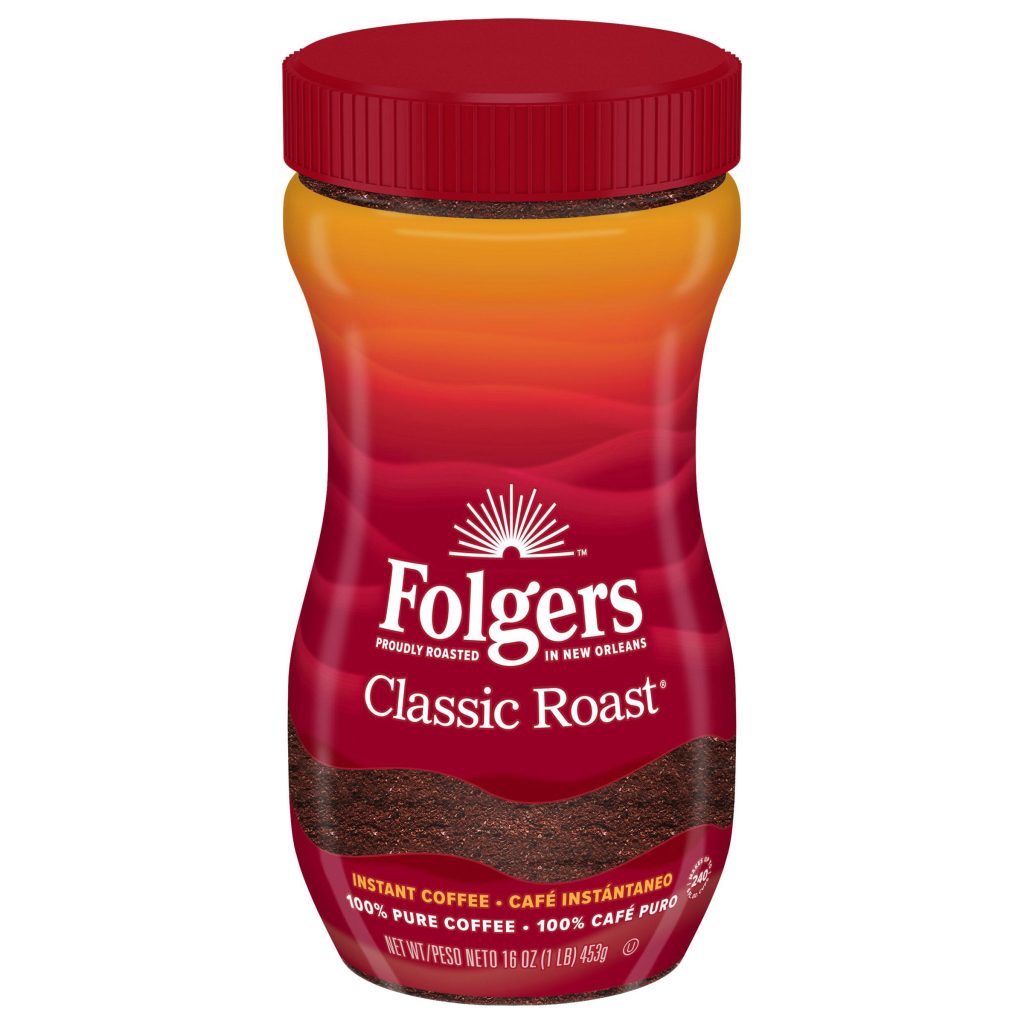 FOLGERS CLASSIC ROAST INSTANT COFFEE 16 OZ