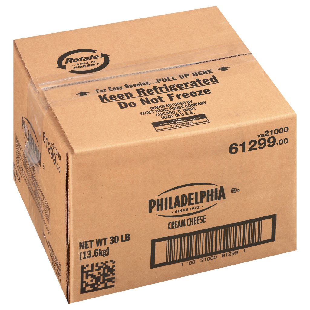 PHILADELPHIA CREAM CHEESE 30 LBS