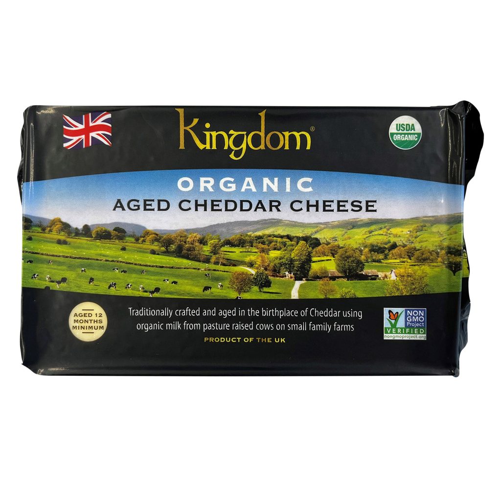 KINGDOM ORGANIC CHEDDAR CHEESE PRICE PER POUND