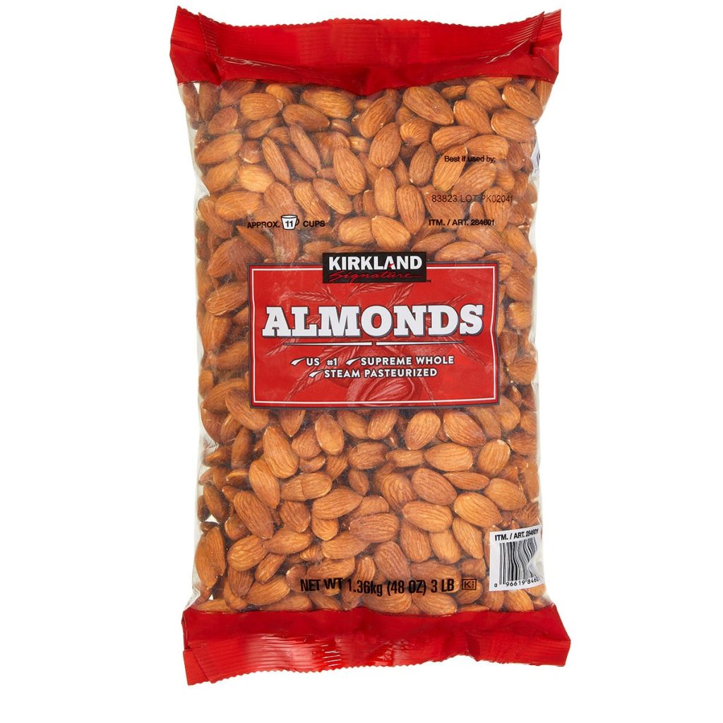 KIRKLAND SIGNATURE ALMONDS 3 LBS