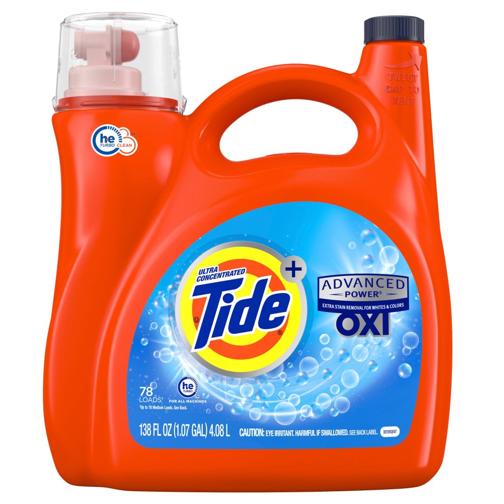 TIDE ADVANCED POWER HIGH EFFICIENCY W/ OXI 78 LOADS / 138 OZ