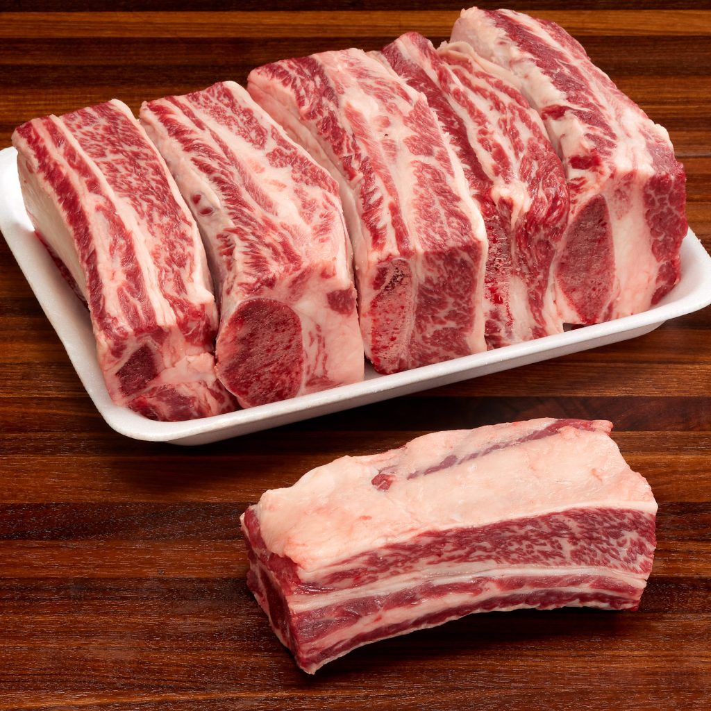 BEEF PLATE SHORT RIB FLANKEN STYLE USDA CHOICE PER LB