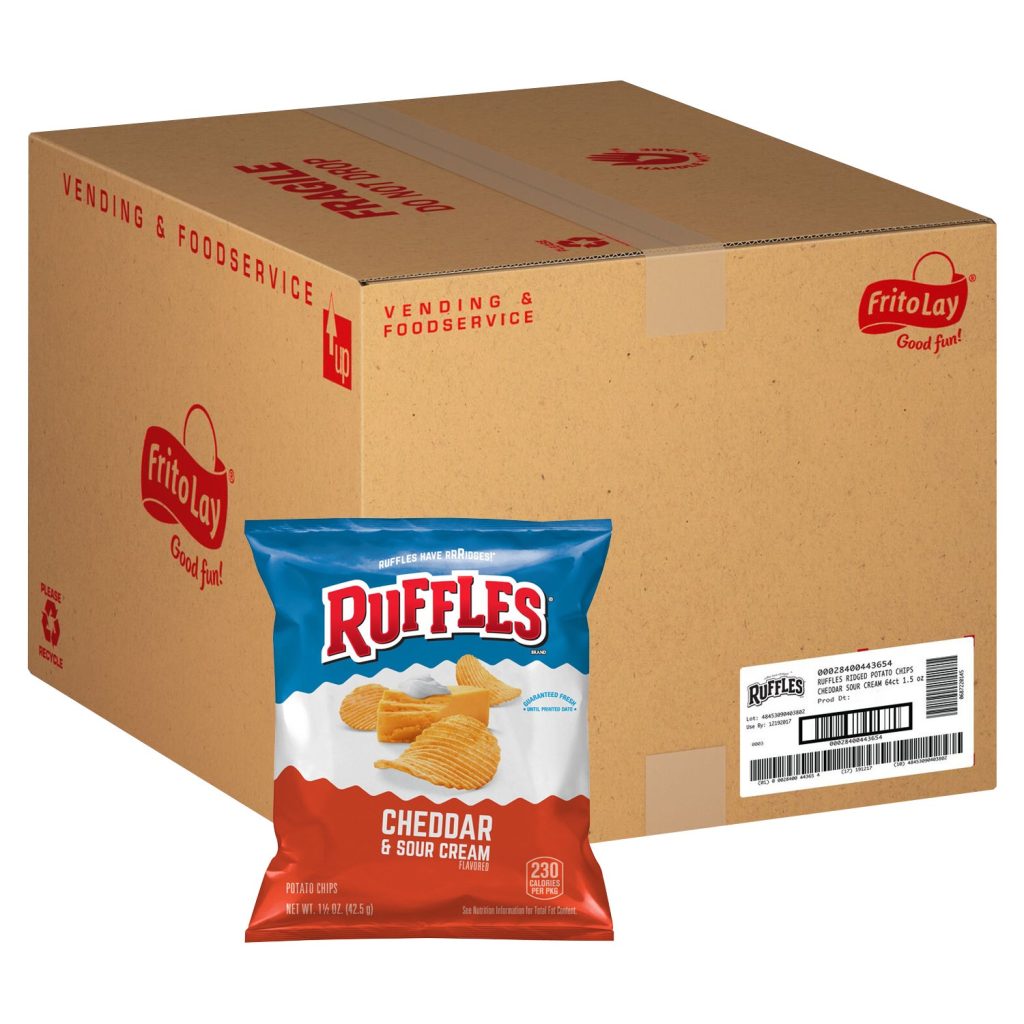 RUFFLES CHEDDAR & SOUR CREAM 64 CT/1.5 OZ
