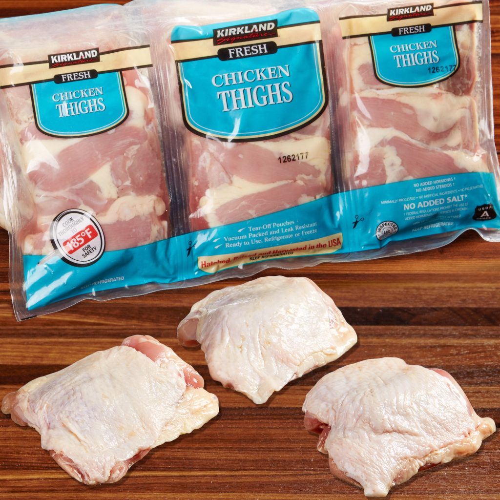 FRESH FRYER CHICKEN THIGHS PER LB