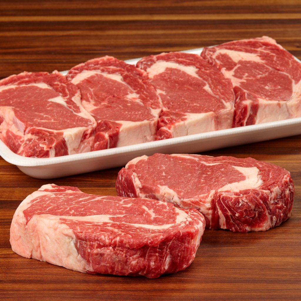 BEEF RIBEYE STEAK BONELESS PER LB