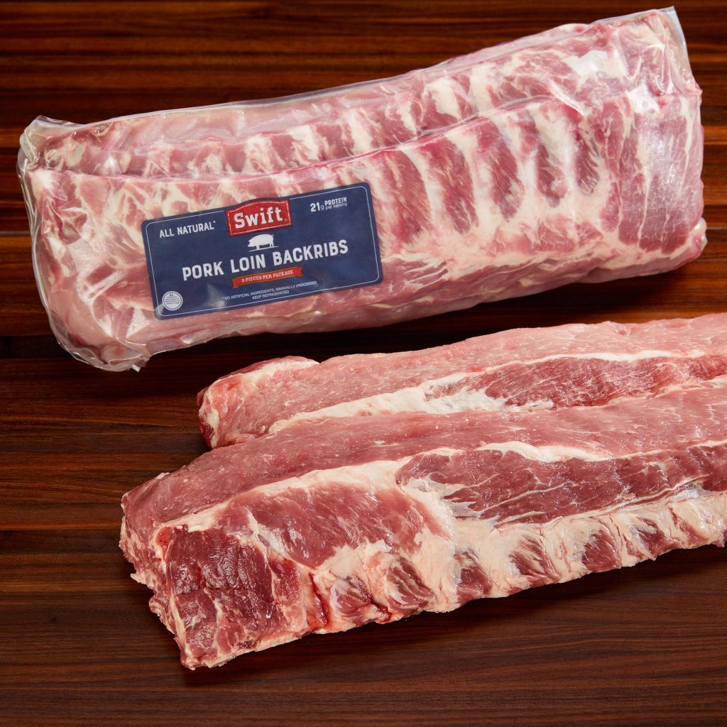 PORK LOIN BACK RIBS BABY BACKRIBS PER LB.