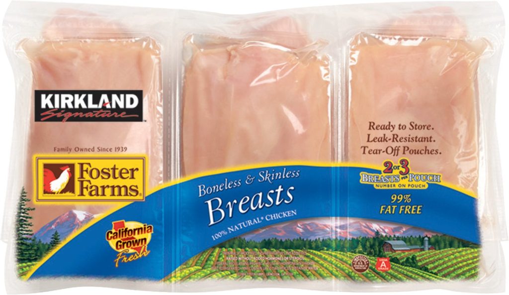 BONELESS SKINLESS BREASTS PER LB