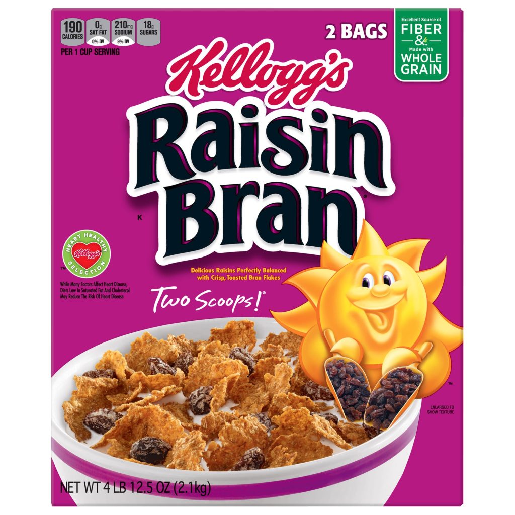 KELLOGG’S RAISIN BRAN 2/38.25 OZ