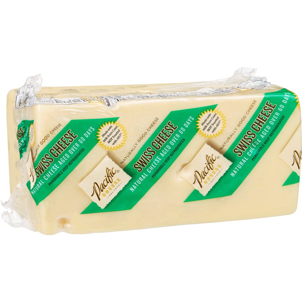 PACIFIC CHEESE SWISS CHEESE PER LB (AVG 4 LB)