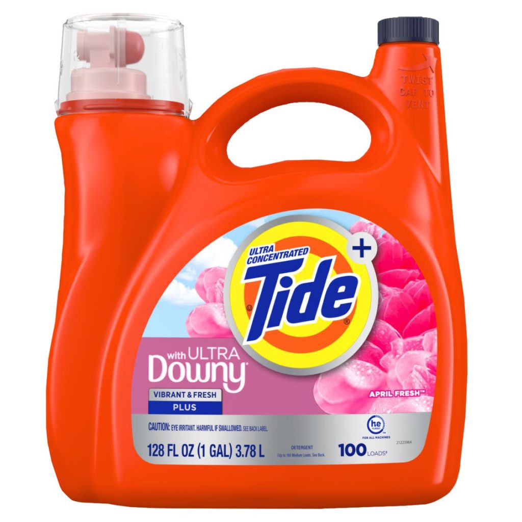 TIDE HE W/ DOWNY LIQUID DETERGENT 128 OUNCE 100 LOADS