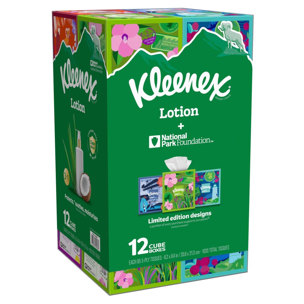 KLEENEX LOTION FACIAL TISSUE 12/85 CT 3PLY