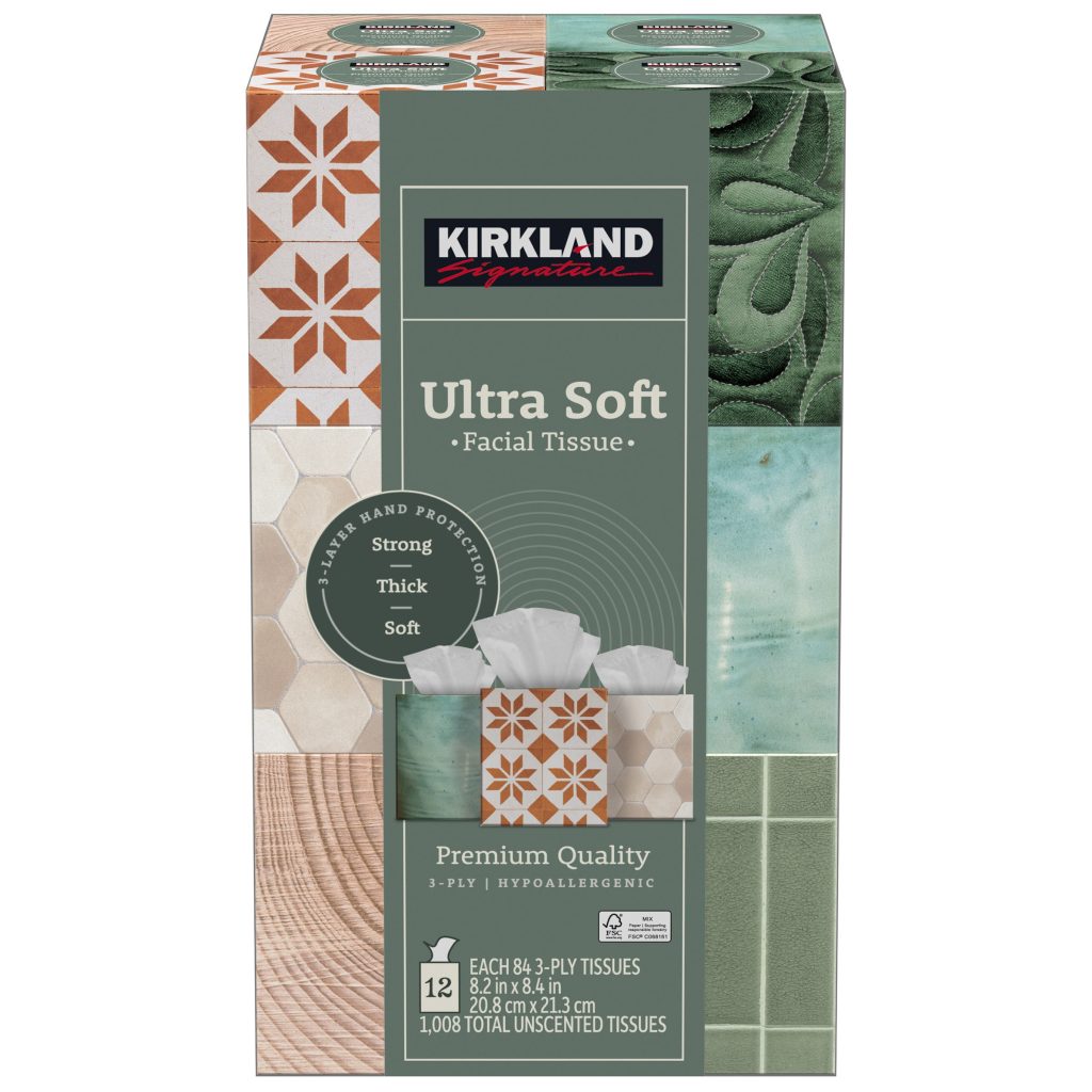 KIRKLAND SIGNATURE ULTRA FACIAL TISSUE 12/84 CT 3PLY