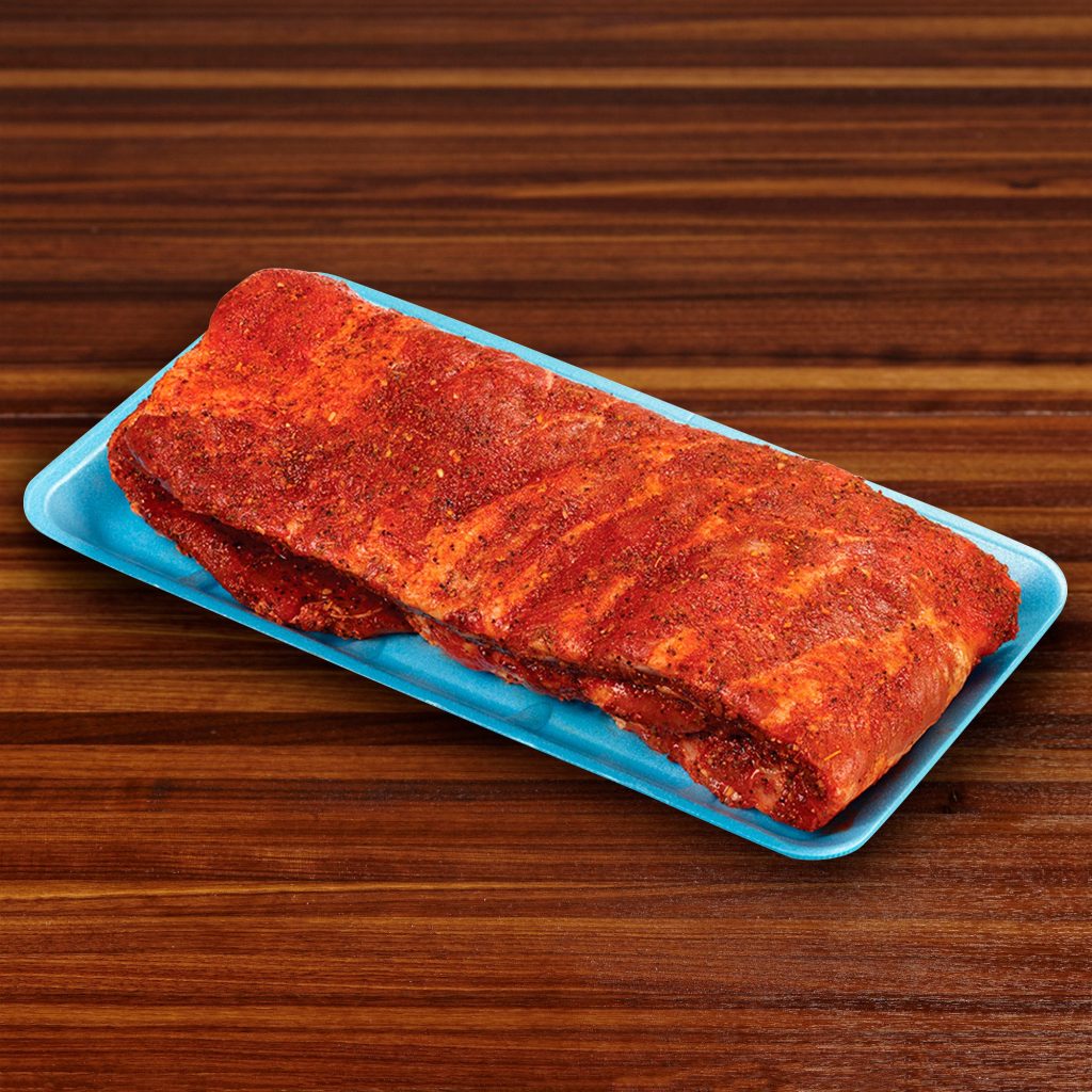 SEASONED PORK BABY BACK RIBS PER LB