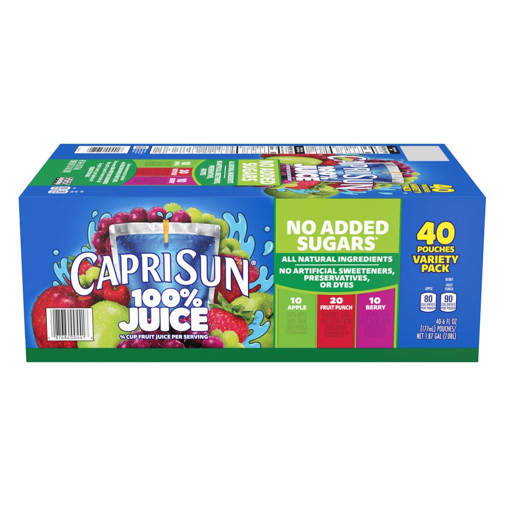 CAPRI SUN 100% JUICE VTY PACK 40/6 OZ