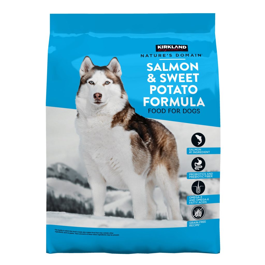 KIRKLAND SIGNATURE SALMON & SWEET POTATO DOG FOOD 35 LB