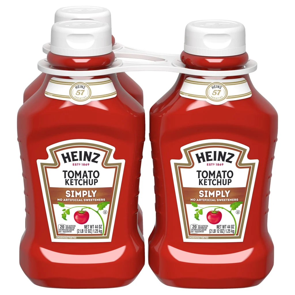 HEINZ SIMPLY TOMATO KETCHUP 3/44 OZ