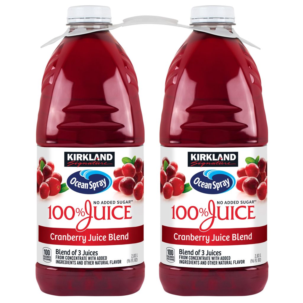 KIRKLAND SIGNATURE 100% JUICE CRANBERRY BLEND 2/96 OZ
