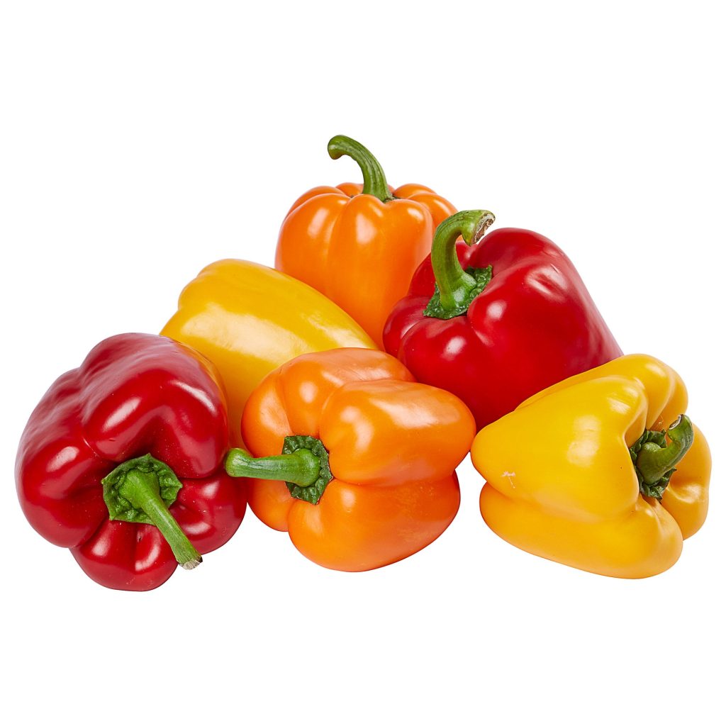 MIXED BELL PEPPERS HOTHOUSE GROWN 6 COUNT BAG