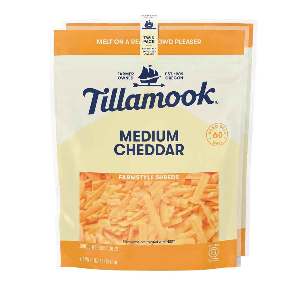 TILLAMOOK SHREDDED MED CHEDDAR 2/2.5 LB