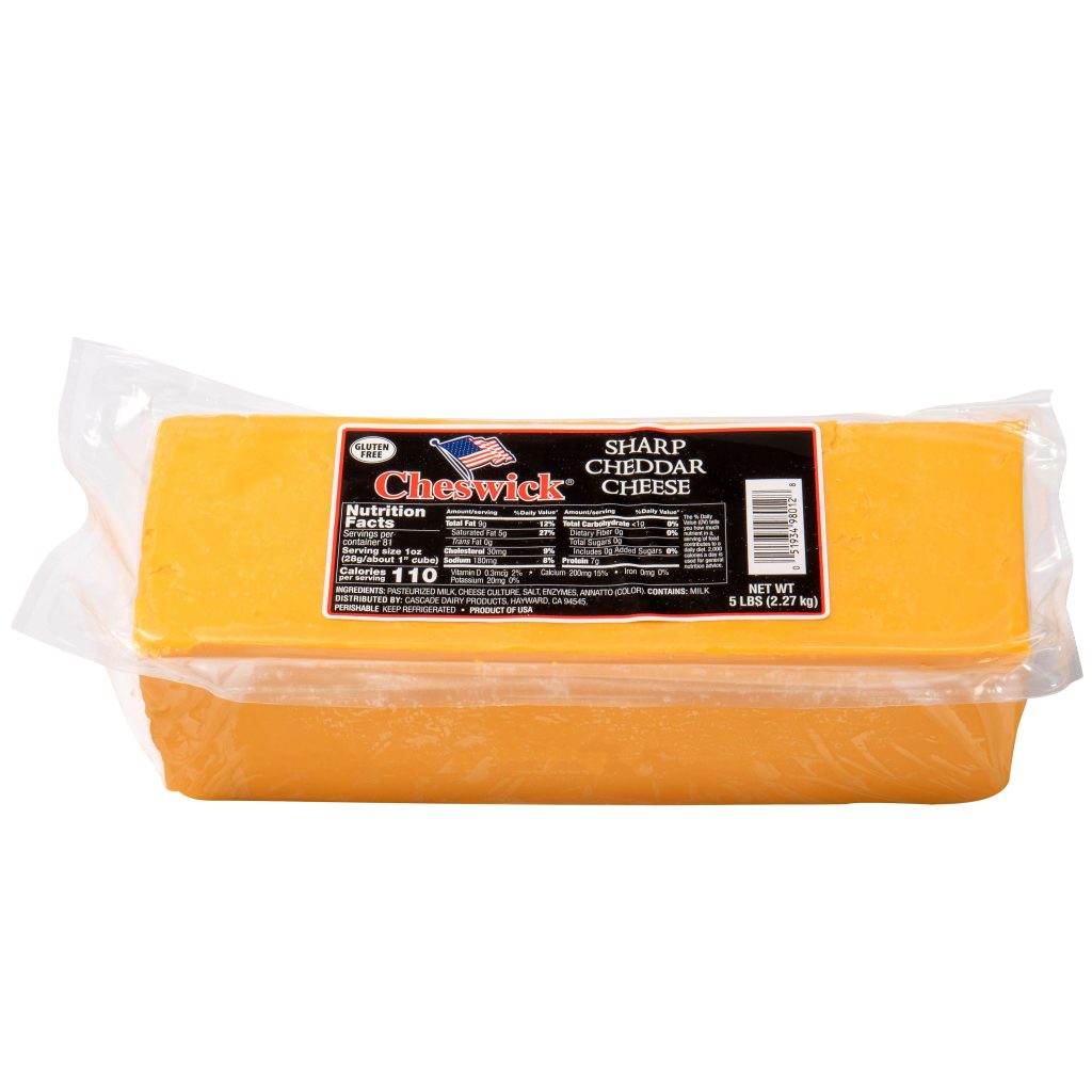 CHESWICK SHARP CHEDDAR CHEESE 5 LBS