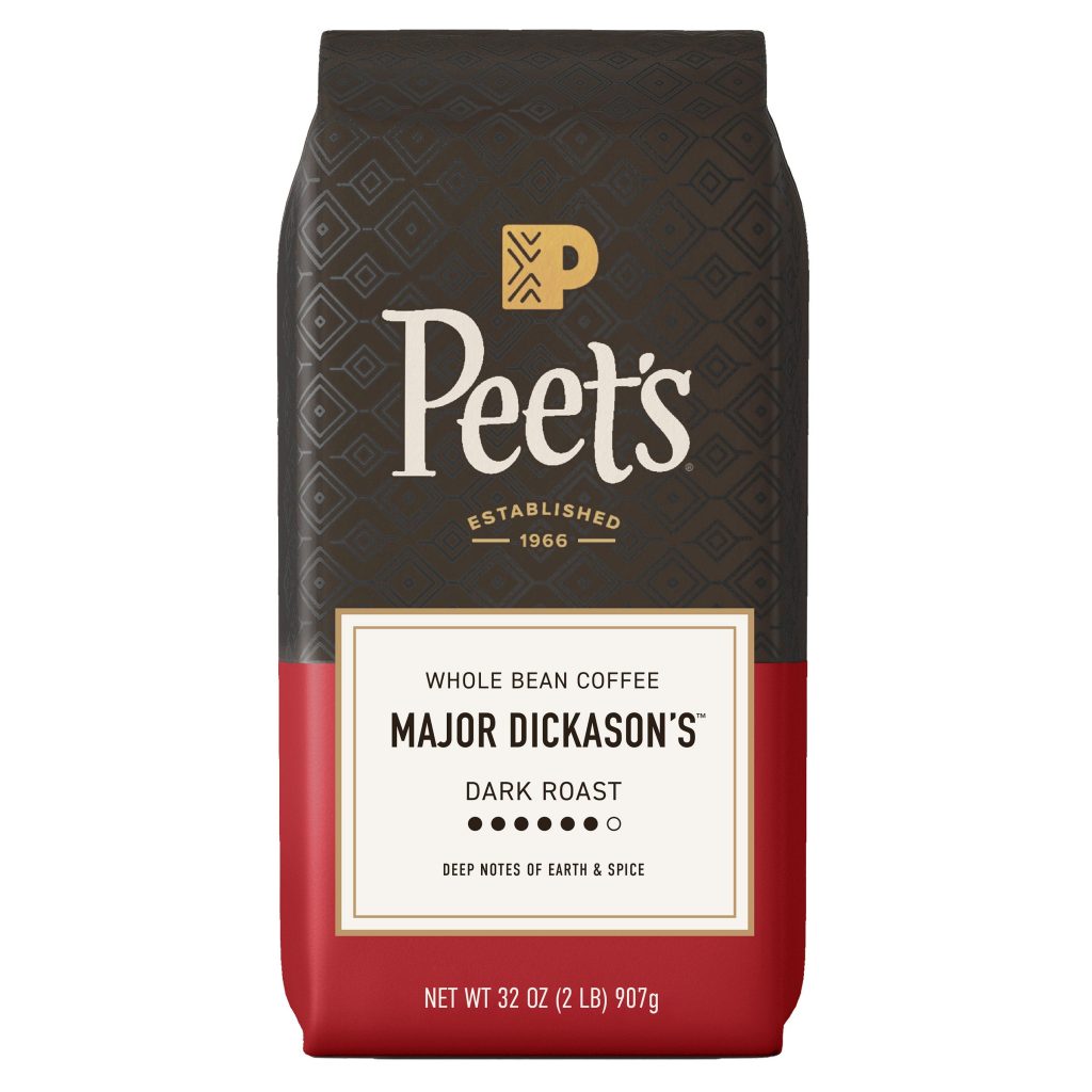 PEET’S COFFEE MAJOR DICKASON’S BLEND 2 LBS WHOLE BEAN