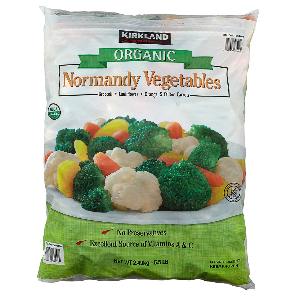 KIRKLAND SIGNATURE ORGANIC NORMANDY VEGETABLE BLEND 5.5 LB