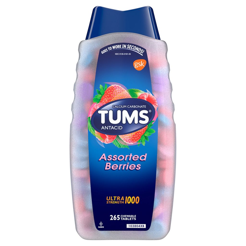 TUMS ULTRA STRENGTH ASSORTED BERRY 265 TABLETS