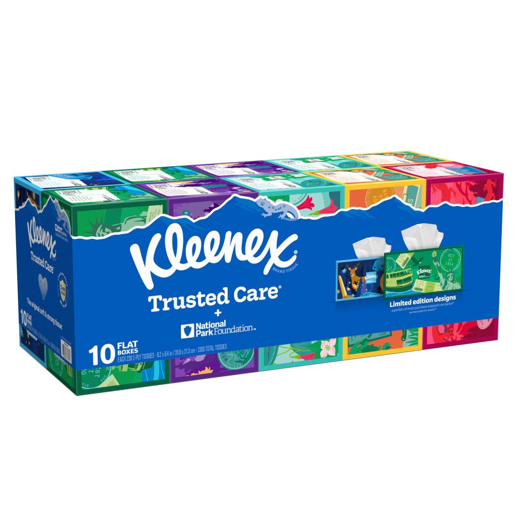 KLEENEX TRUSTED CARE FACIAL TISSUE 10/230 CT 2PLY