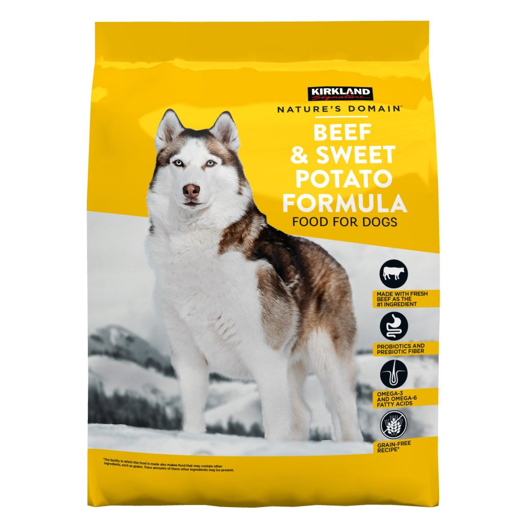 KIRKLAND SIGNATURE BEEF & SWEET POTATO DOG FOOD 35 LB