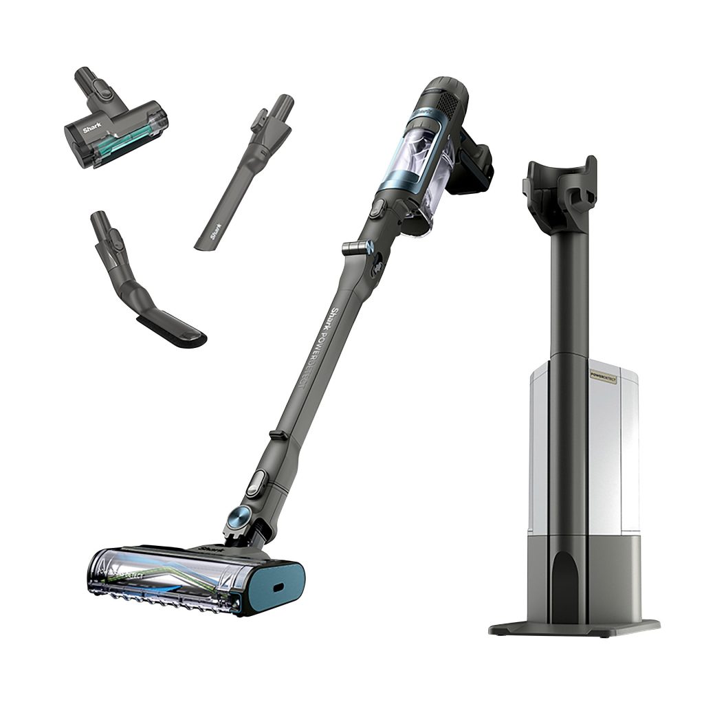 SHARK POWERDETECT CORDLESS STICK VACUUM W/ AUTO-EMPTY BASE ^