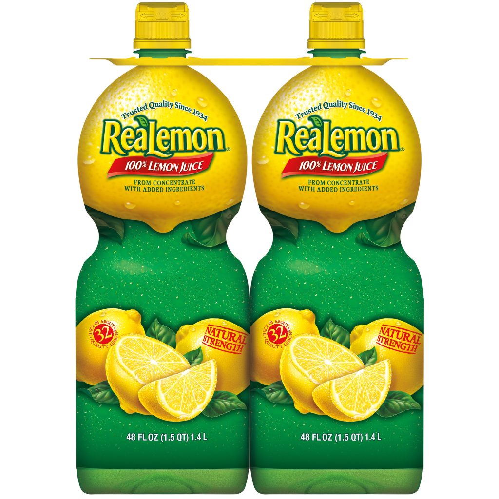REALEMON 100% LEMON JUICE 2/48 OZ