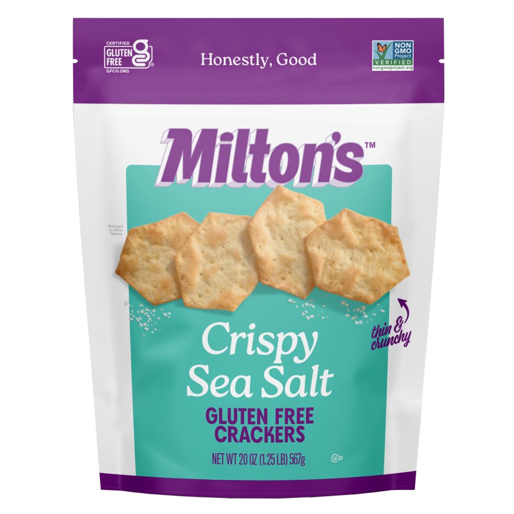 MILTON’S GLUTEN FREE SEA SALT CRACKERS 20 OZ