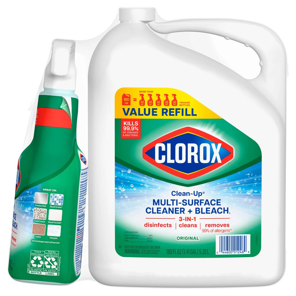 CLOROX CLEAN UP 32 OZ + 180 OZ REFILL
