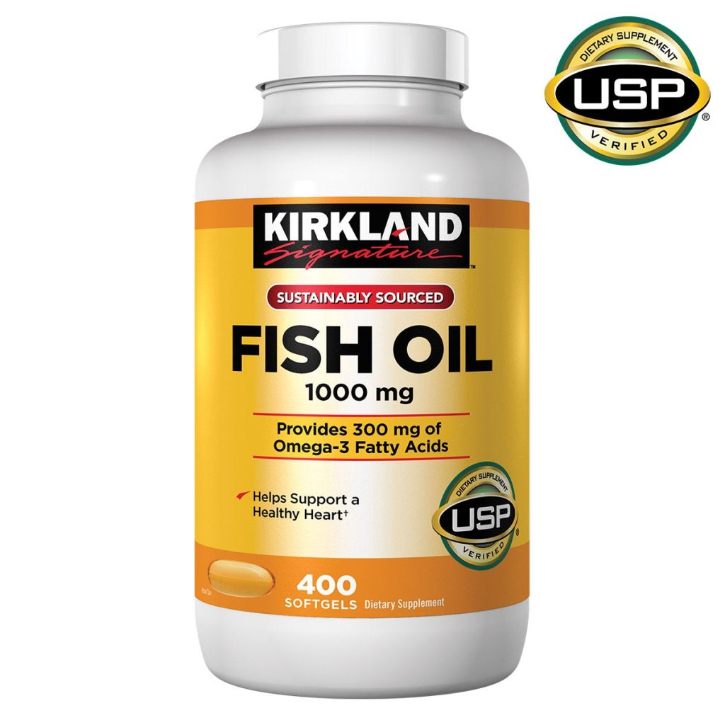KIRKLAND SIGNATURE FISH OIL 1000MG 400 SOFTGELS