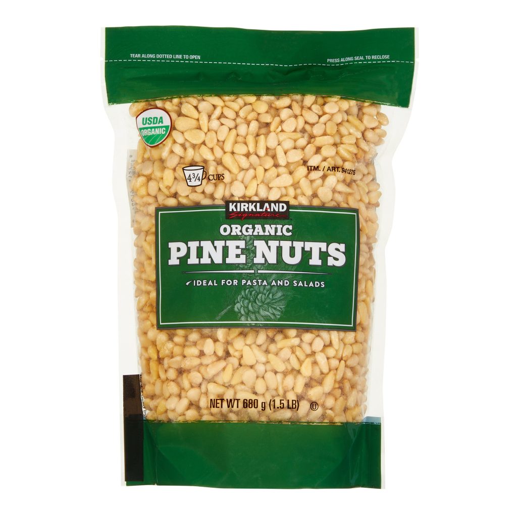 KIRKLAND SIGNATURE ORGANIC PINE NUTS 1.5 LBS