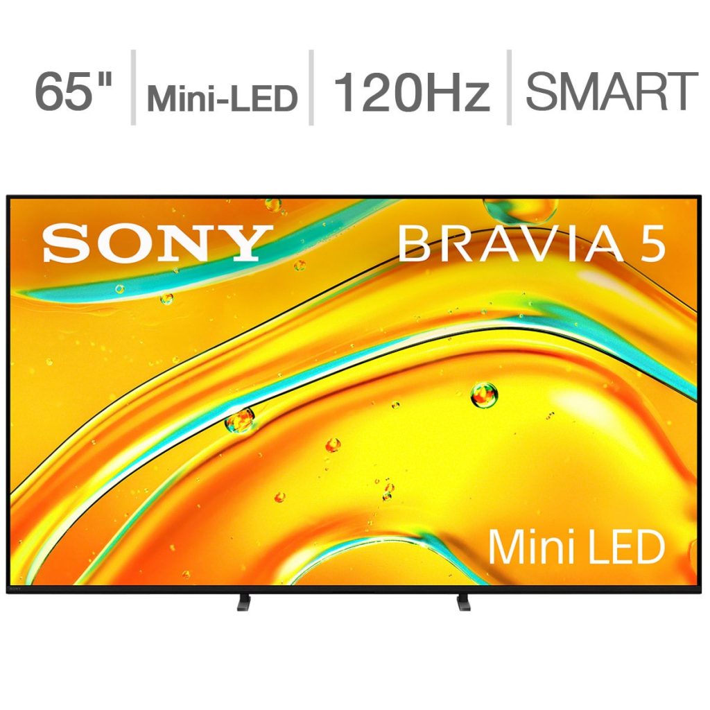 SONY 65¨ BRAVIA 5 65¨ CLASS (64.5¨ DIAG) 4K UHD MINI LED TV