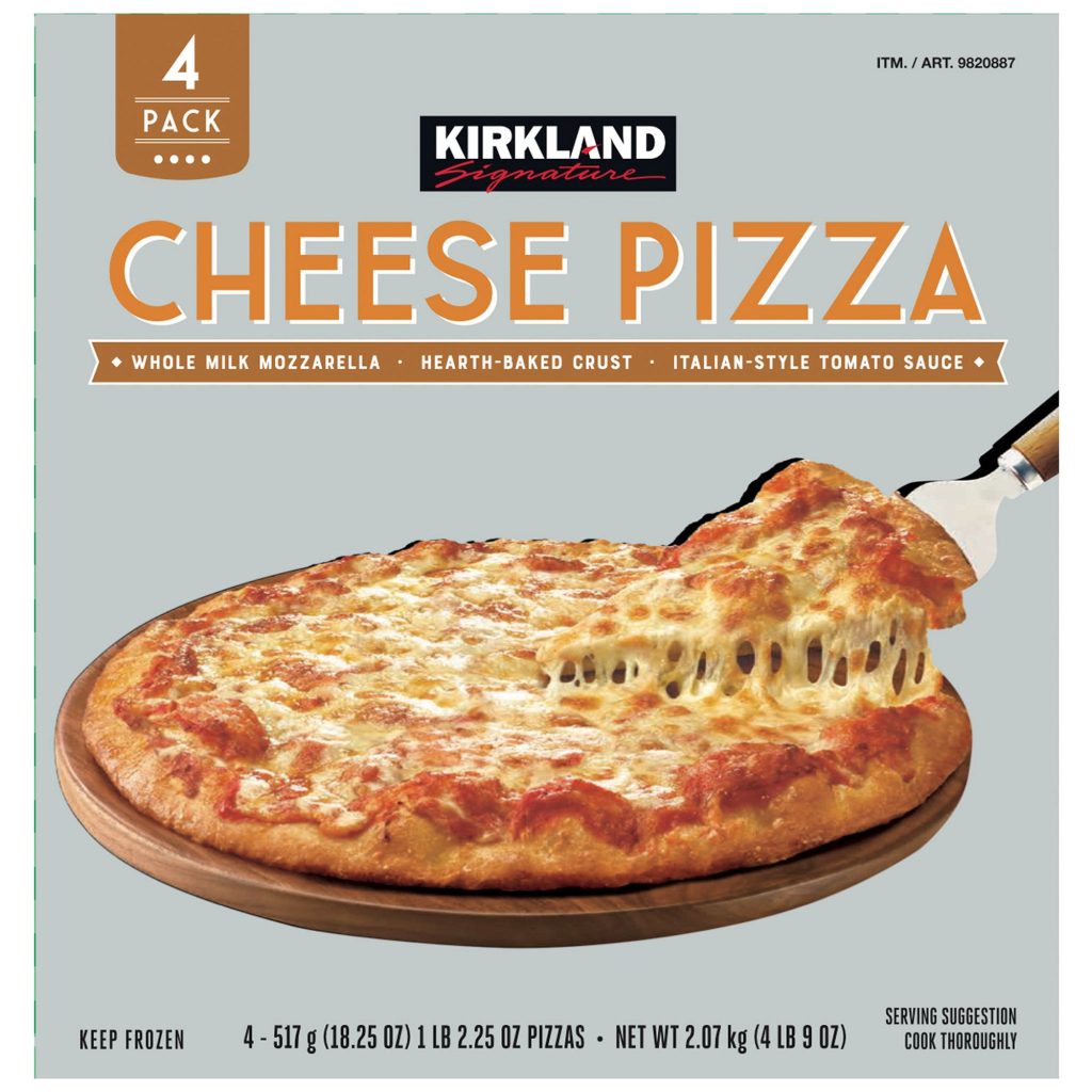 KIRKLAND SIGNATURE CHEESE PIZZA 4/18.25 OZ