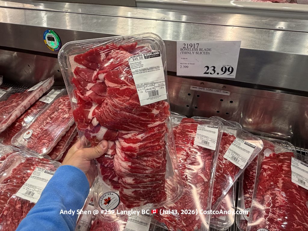 BONELESS BLADE (THINLY SLICED) (PER KG)