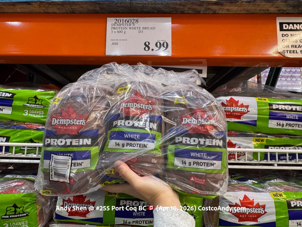 DEMPSTER’S PROTEIN WHITE BREAD 3 X 600 G