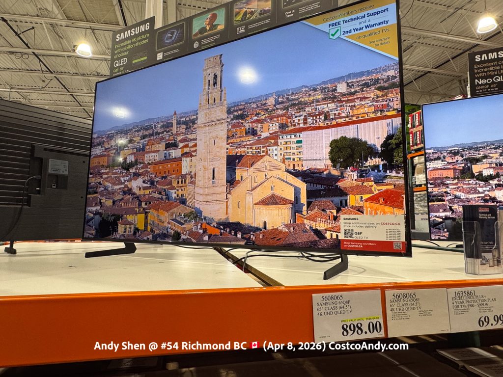 SAMSUNG 65Q8F 65” CLASS (64.5”) 4K UHD QLED TV