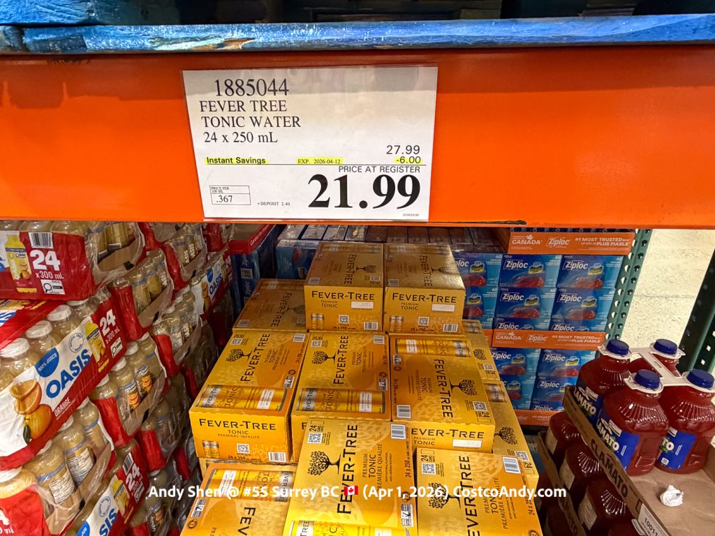 FEVER TREE TONIC WATER 24 X 250 ML